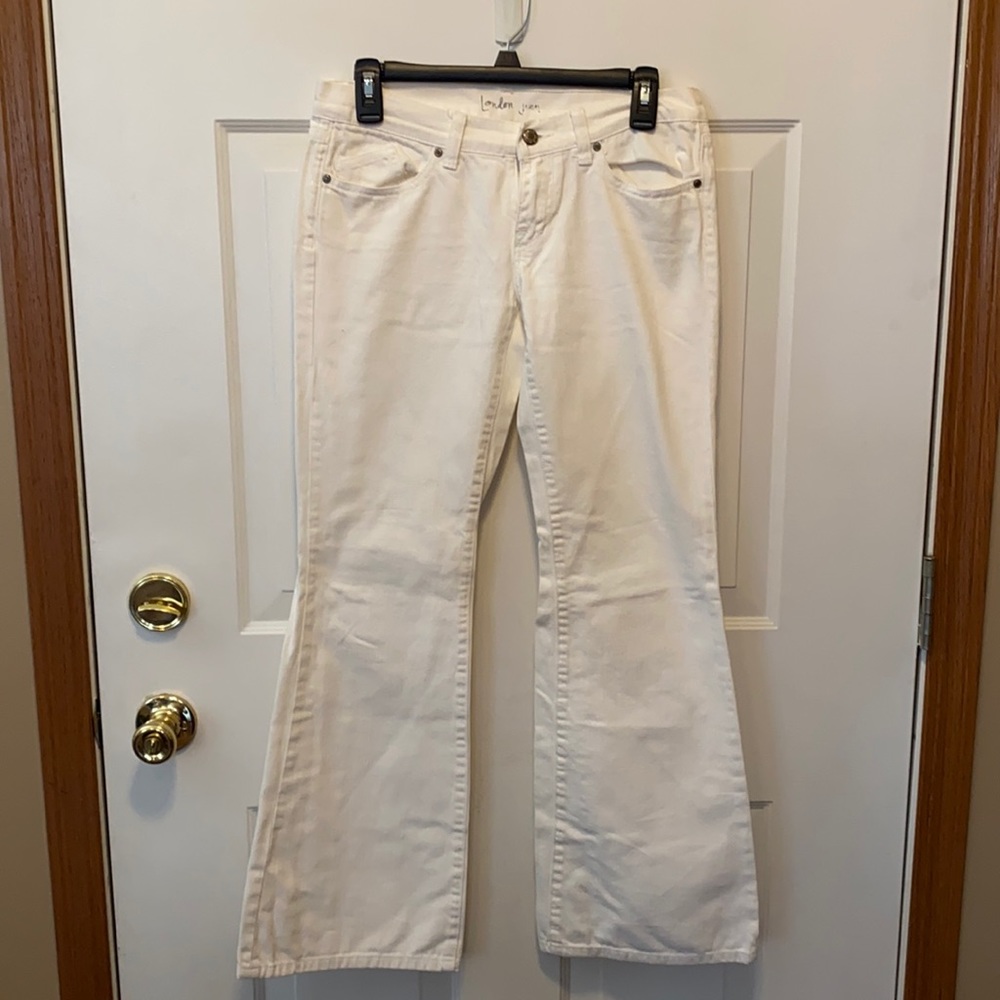 Victoria’s Secret London white flare leg jean